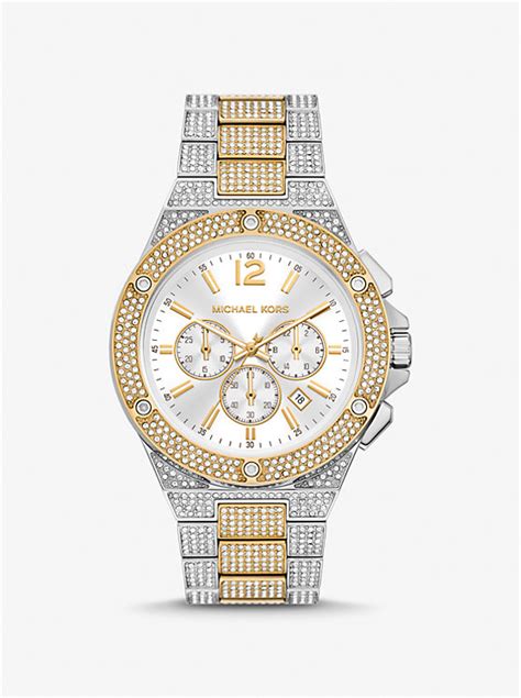 michael kors lennox pave watch|Oversized Lennox Pavé Two.